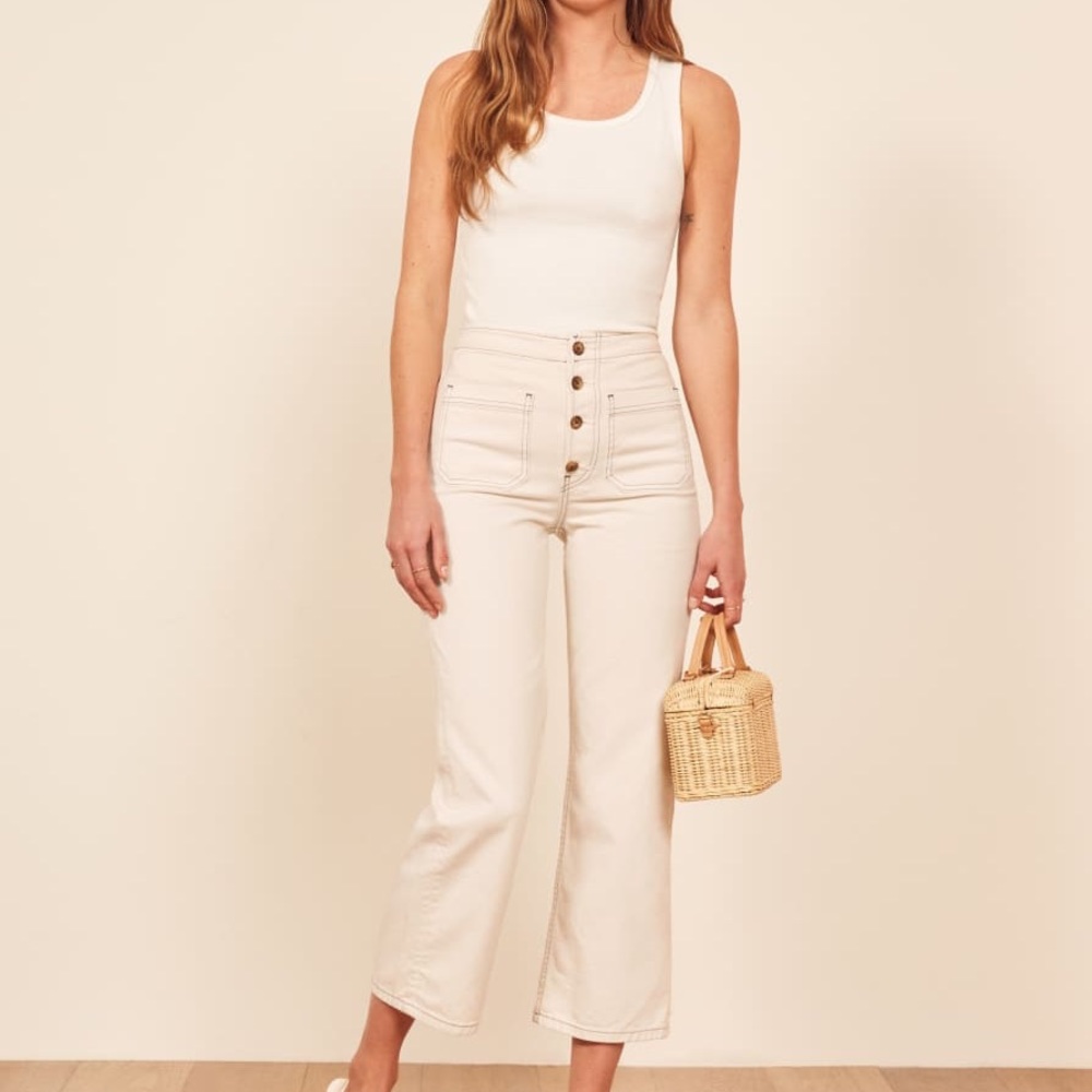 Reformation Eloise high-rise wide leg jean (28)